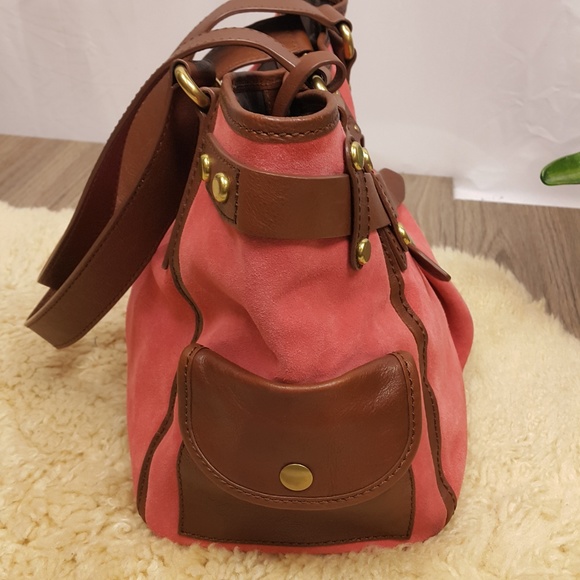 Fossil suede and leather salmon purse - Picture 5 of 6